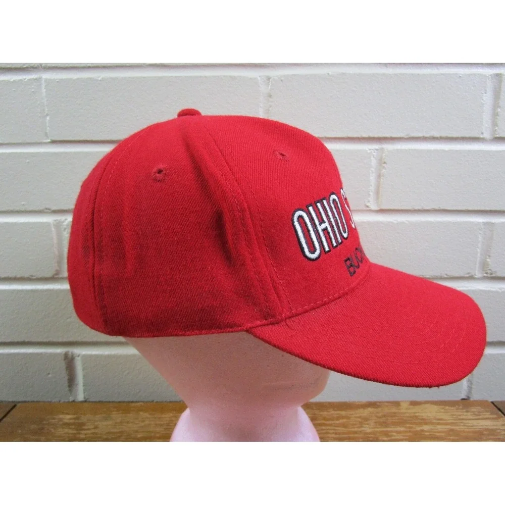 VTG Ohio State Buckeyes Red Snap Back Hat Twins Enterprise Collegiate University